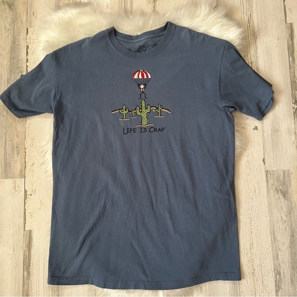 Blue Life Is Crap Graphic Tee Unisex - Picture 1 of 5